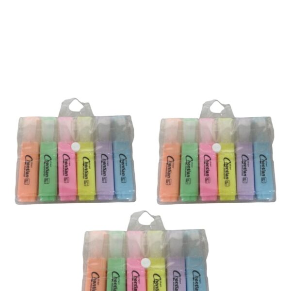 RESALTADOR PASTEL  X 6PCS EN1174/CT-017
