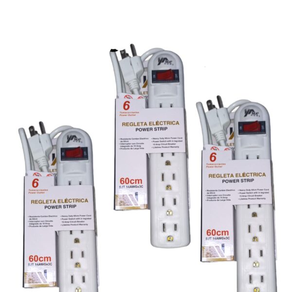 REGLETA ELECTRICA X 6  ZJ-2ZB 60CM/1E-D-C012AH