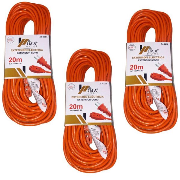 EXTENCION ELECTRICA NARANJA 20M ZJ-2ZB 20M/1E-DX-C20MAH