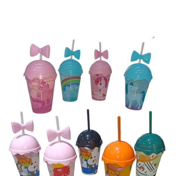 VASO PLASTICO CON PITILLO SET X 12  EN0874/809