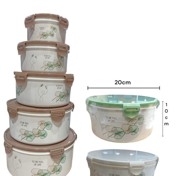 EN01762 SET DE RECIPIENTES PLASTICOSX5PCS