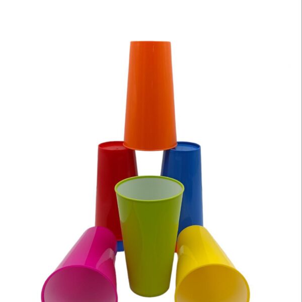 EN0872/DC1905 VASO PLASTICO FONDO BLANCO 15*9CM