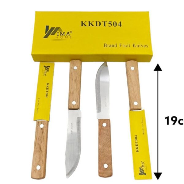 EN0110 KKDT504 CUCHILLO MANGO MADERA 4``