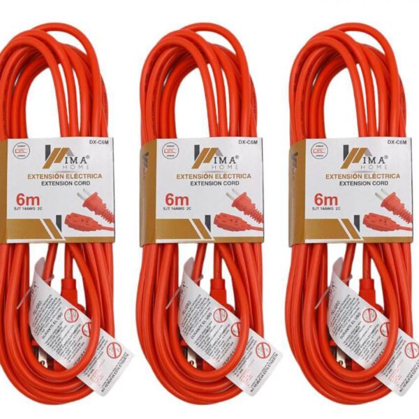 EXTENSION ELECTRICA NARANJA 6M ZJ-2ZB 6M/1E-DX-C6MAH