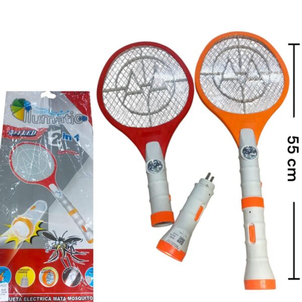 4B- IL-053 RAQUETA MATA MOSCAS RECARGABLE