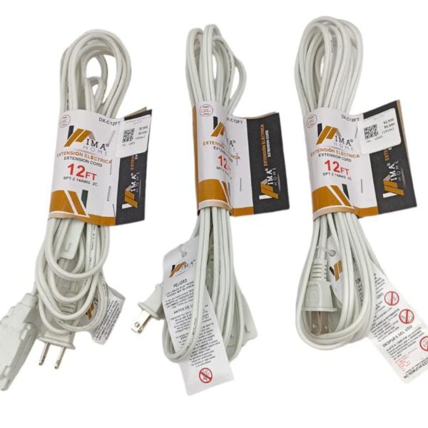 EXTENSION ELECTRICA 14AWG 12FT/1E-DX-C12FTAH