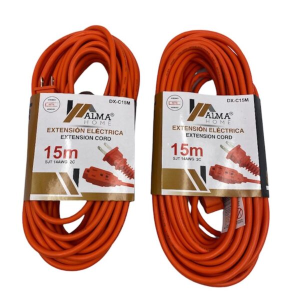 EXTENCION ELECTRICA NARANJA 15M ZJ-2ZB 15M/1E-DX-C15MAH