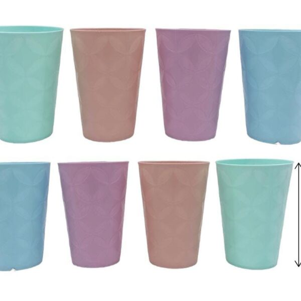 EN1440/HB-1701 VASO PLASTICO COLOR PASTEL