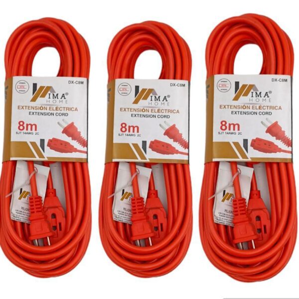EXTENCION ELECTRICA NARANJA 8M ZJ-2ZB 81E-DX-C8MAH