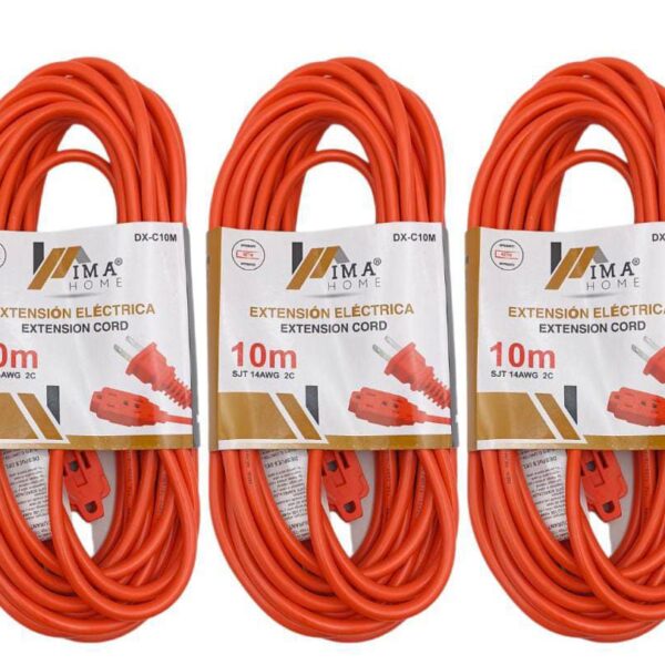 EXTENSION ELECTRICA NARANJA 10M ZJ-2ZB 10M/1E-DX-C10MAH